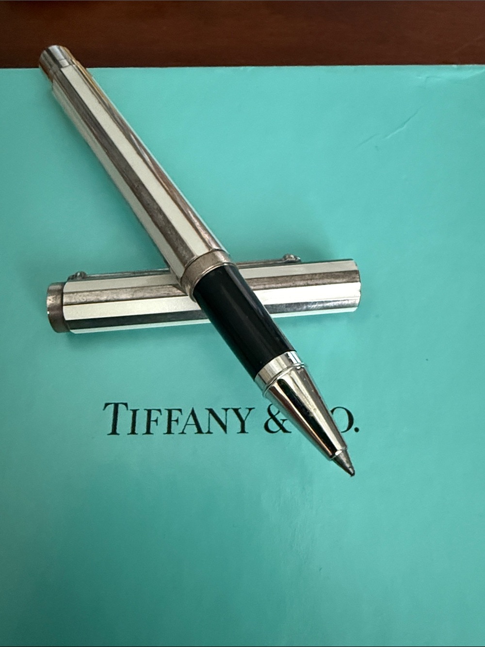 Tiffany & Co. Atlas Silver Pen on Tiffany Blue Box - Picture 4 of 9